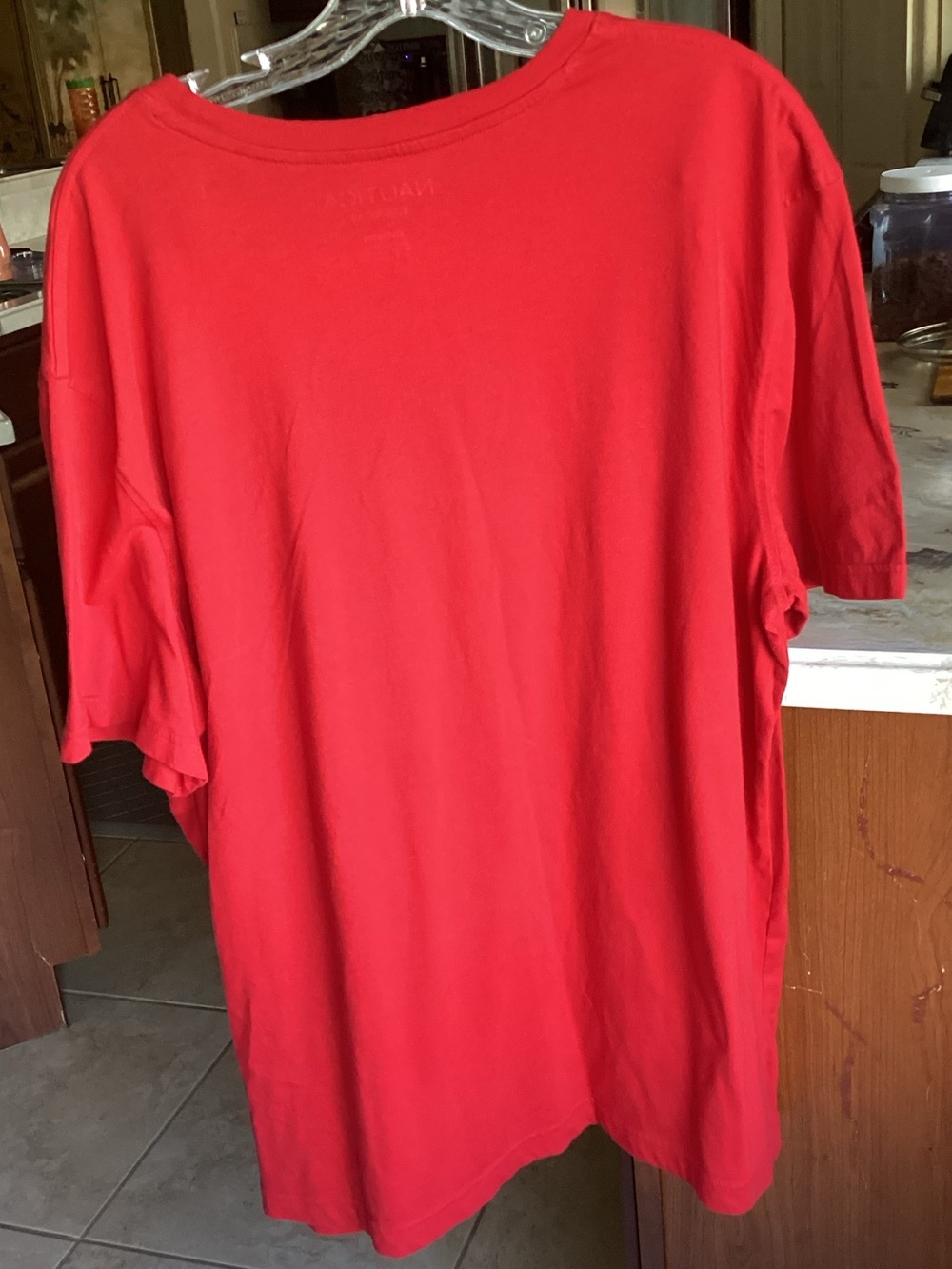 Nautica Bright Red Short Sleeve Sleep Tee - Picture 2 of 2